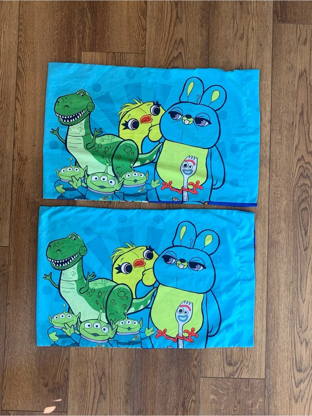 Disney Toy Story 4 Character Pillowcases Set | OS | Blue and Green